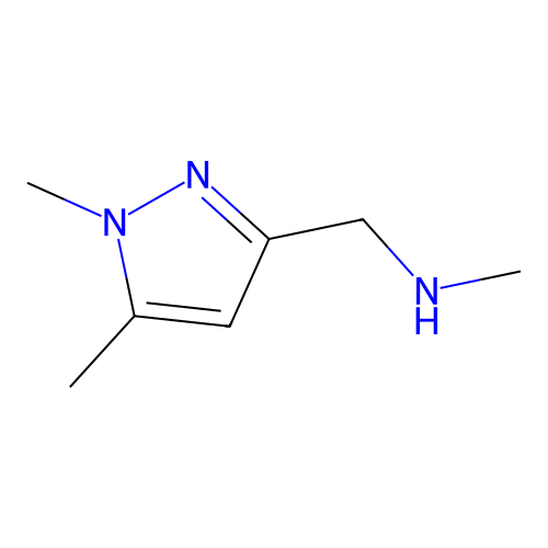1-(1,5-dimethyl-1H-pyrazol-3-yl)-N-methylmethanamine structure