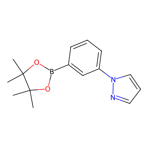 1-[3-(4,4,5,5-Tetramethyl-1,3,2-dioxaborolan-2-yl)phenyl]-1H-pyrazole structure