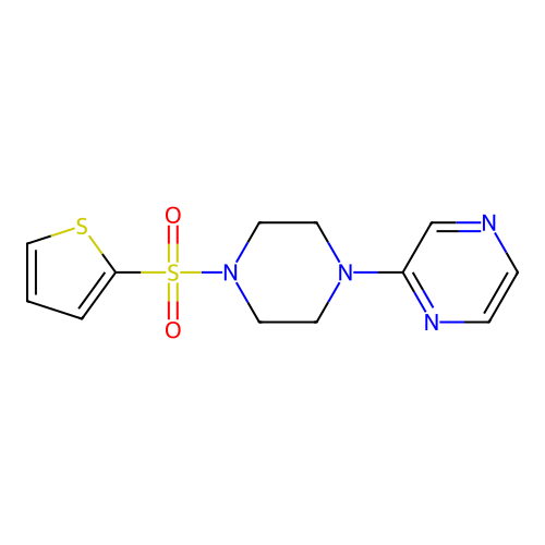 2-[4-(Thiophene-2-sulfonyl)piperazin-1-yl]pyrazine structure