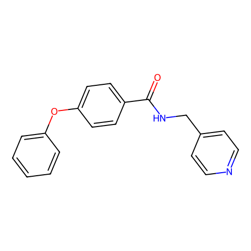 4-phenoxy-N-(pyridin-4-ylmethyl)benzamide structure