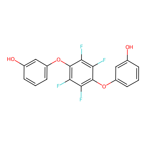 3,3'-[(2,3,5,6-Tetrafluoro-1,4-phenylene)bis(oxy)]diphenol structure