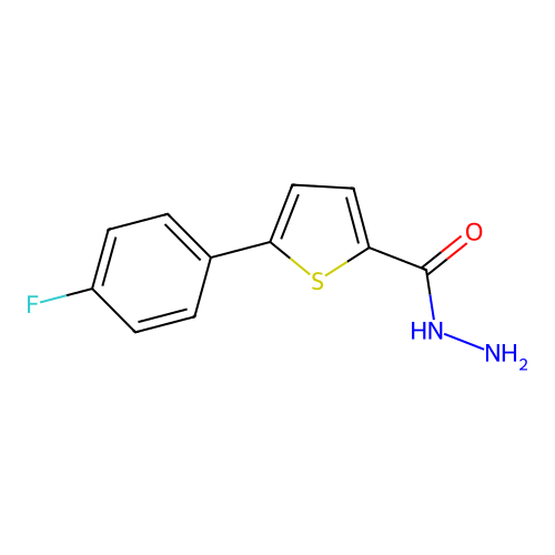 5-(4-Fluorophenyl)thiophene-2-carbohydrazide structure