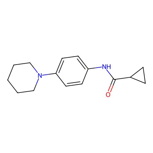 n-(4-(Piperidin-1-yl)phenyl)cyclopropanecarboxamide structure