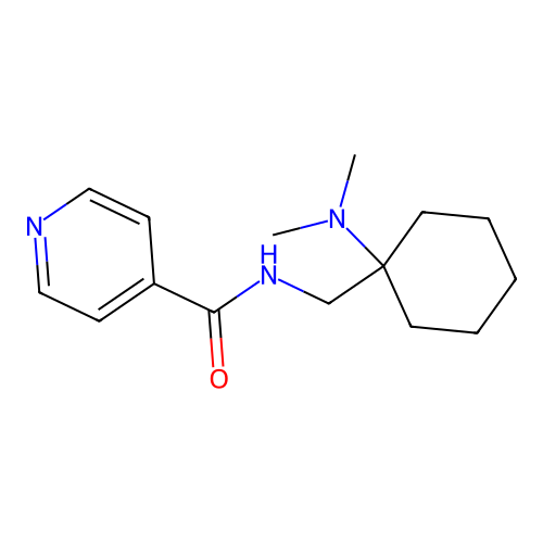N-{[1-(dimethylamino)cyclohexyl]methyl}pyridine-4-carboxamide structure
