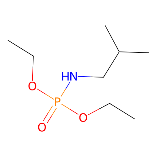 Diethyl isobutylphosphoramidate structure