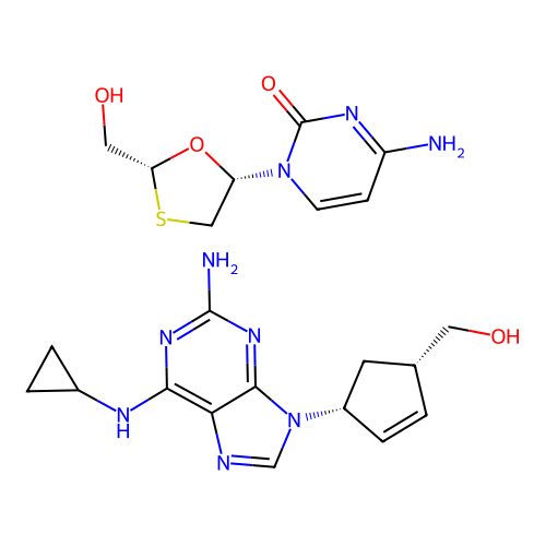 阿巴卡維/拉米夫定 structure