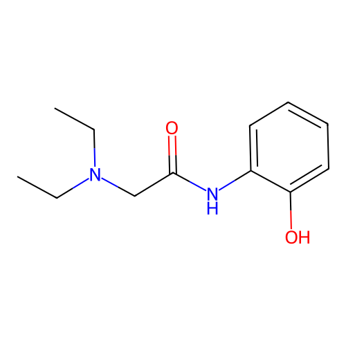 Acetamide, 2-(diethylamino)-N-(2-hydroxyphenyl)- structure