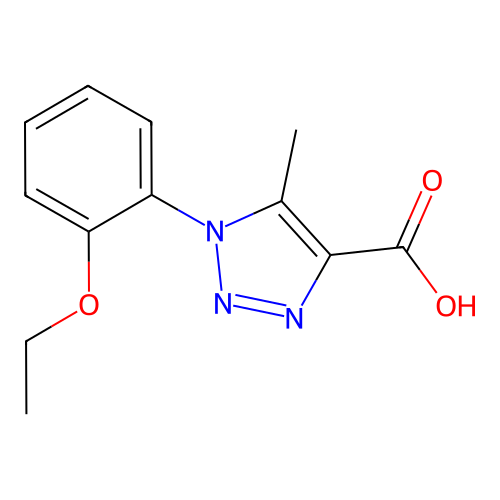 1-(2-Ethoxy-phenyl)-5-methyl-1H-[1,2,3]triazole-4-carboxylic acid structure