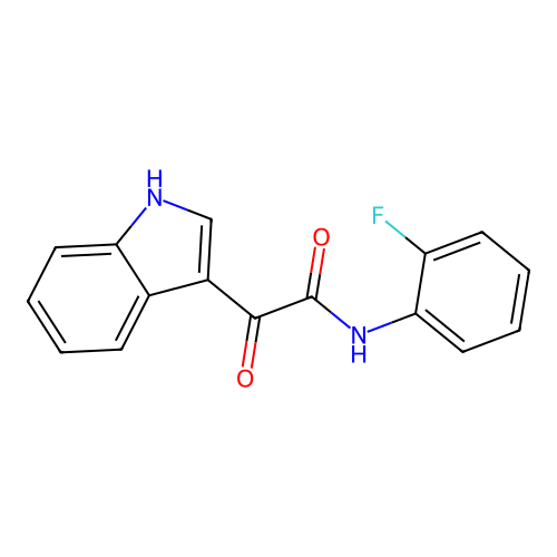 N-(2-Fluorophenyl)-2-(1H-indol-3-yl)-2-oxoacetamide structure