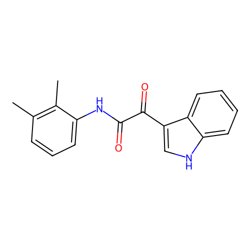 N-(2,3-dimethylphenyl)-2-(1H-indol-3-yl)-2-oxoacetamide structure