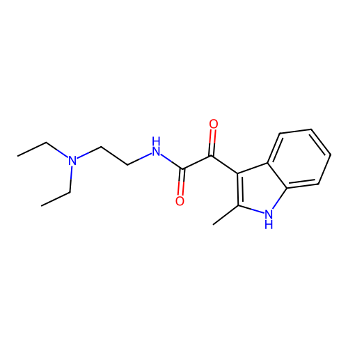 N-(2-(diethylamino)ethyl)-2-(2-methyl-1H-indol-3-yl)-2-oxoacetamide structure
