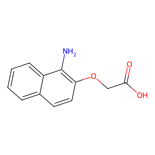 ((1-Amino-2-naphthyl)oxy)acetic acid structure