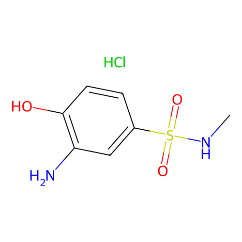 3-amino-4-hydroxy-N-methylbenzenesulfonamide hydrochloride structure