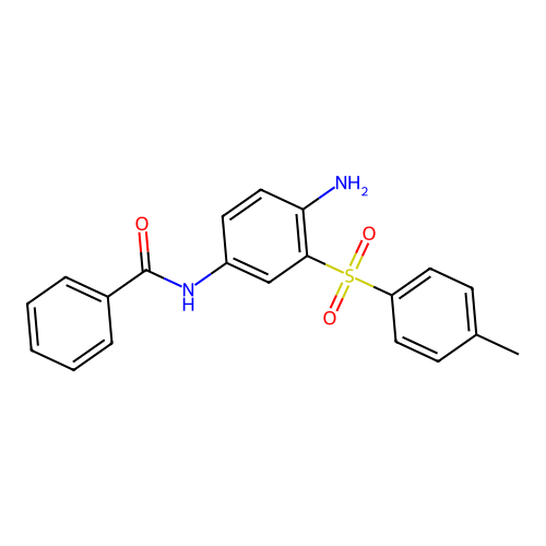 N-(4-Amino-3-((p-tolyl)sulphonyl)phenyl)benzamide structure