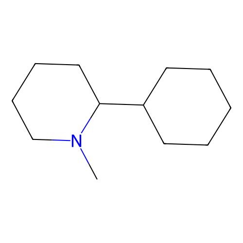 2-Cyclohexyl-1-methylpiperidine structure