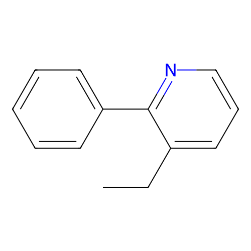 3-Ethyl-2-phenylpyridine structure
