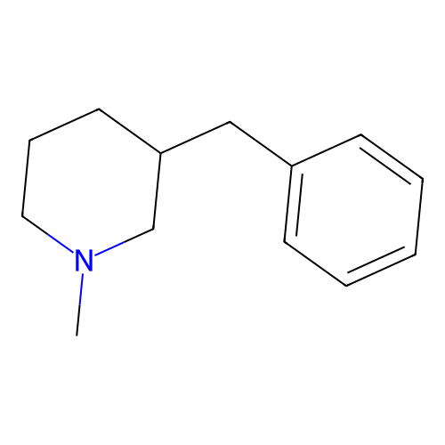 3-Benzyl-1-methylpiperidine structure