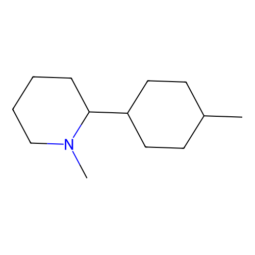 1-Methyl-2-(4-methylcyclohexyl)piperidine structure