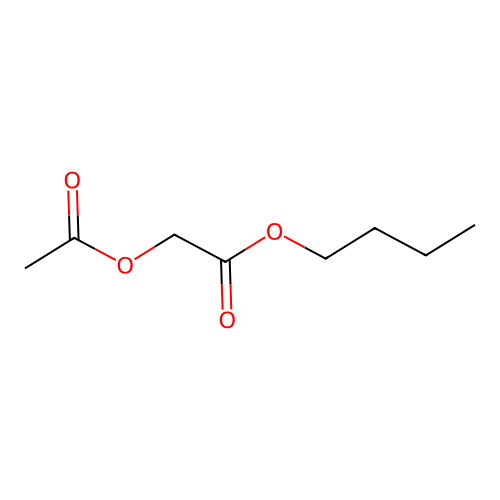 Butyl acetoxyacetate structure