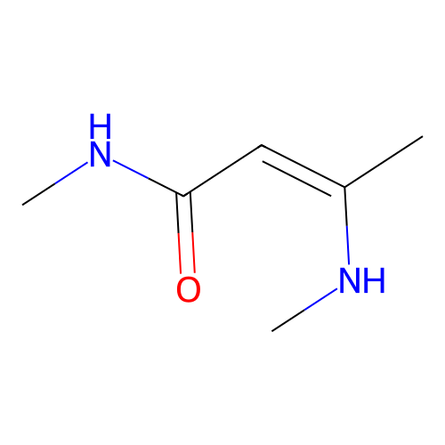 N-methyl-3-(methylamino)but-2-enamide structure