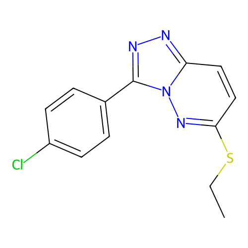 3-(4-Chlorophenyl)-6-(ethylthio)-[1,2,4]triazolo[4,3-b]pyridazine structure