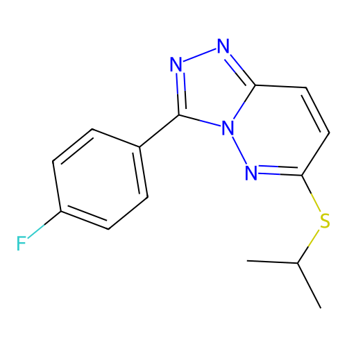 3-(4-Fluorophenyl)-6-(isopropylthio)-[1,2,4]triazolo[4,3-b]pyridazine structure