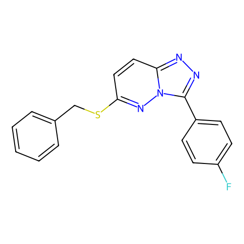 6-(Benzylthio)-3-(4-fluorophenyl)-[1,2,4]triazolo[4,3-b]pyridazine structure