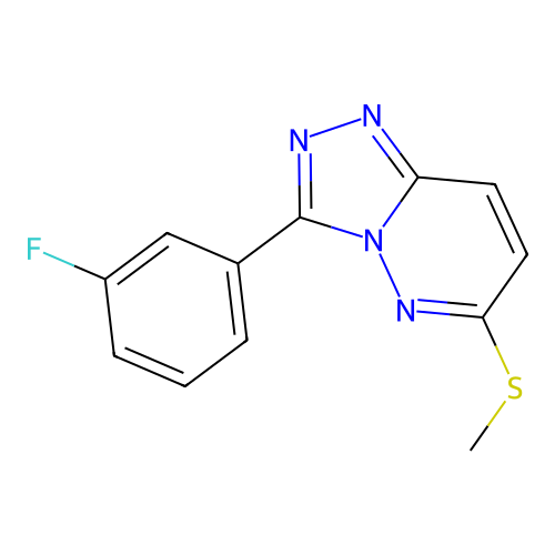 3-(3-Fluorophenyl)-6-(methylthio)[1,2,4]triazolo[4,3-b]pyridazine structure