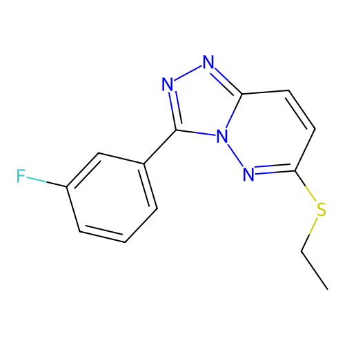 6-(Ethylthio)-3-(3-fluorophenyl)[1,2,4]triazolo[4,3-b]pyridazine structure