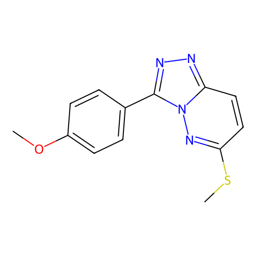 3-(4-Methoxyphenyl)-6-(methylthio)-[1,2,4]triazolo[4,3-b]pyridazine structure