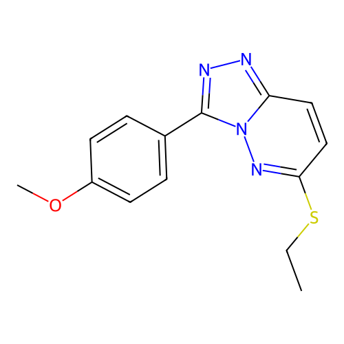 6-(Ethylthio)-3-(4-methoxyphenyl)-[1,2,4]triazolo[4,3-b]pyridazine structure