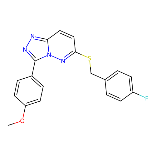 6-((4-Fluorobenzyl)thio)-3-(4-methoxyphenyl)-[1,2,4]triazolo[4,3-b]pyridazine structure