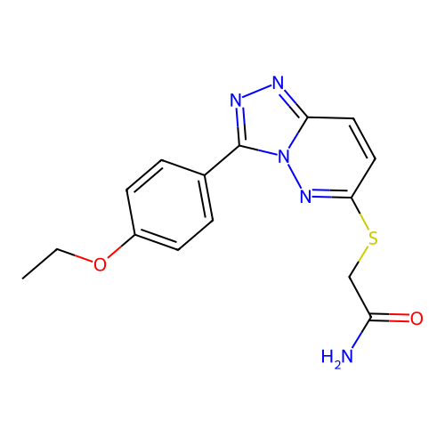 2-{[3-(4-Ethoxyphenyl)-[1,2,4]triazolo[4,3-b]pyridazin-6-yl]sulfanyl}acetamide structure
