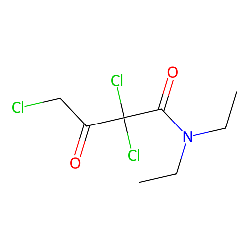 2,2,4-Trichloro-N,N-diethyl-3-oxobutyramide structure