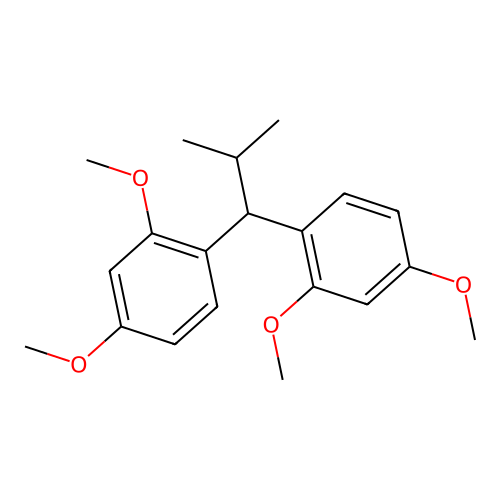 Benzene, 1,1'-(2-methylpropylidene)bis[2,4-dimethoxy- structure