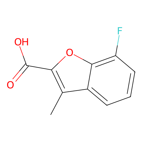 7-Fluoro-3-methyl-1-benzofuran-2-carboxylic acid structure
