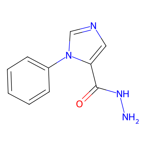 1-phenyl-1H-imidazole-5-carbohydrazide structure