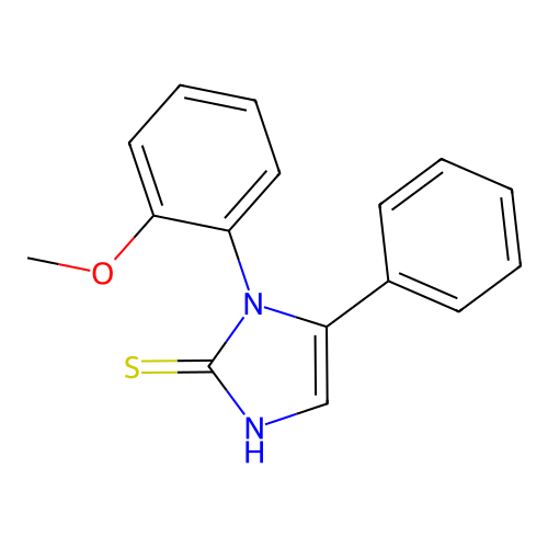1-(2-methoxyphenyl)-5-phenyl-1H-imidazole-2-thiol structure