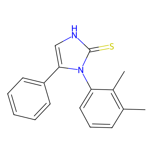 1-(2,3-dimethylphenyl)-5-phenyl-1H-imidazole-2-thiol structure