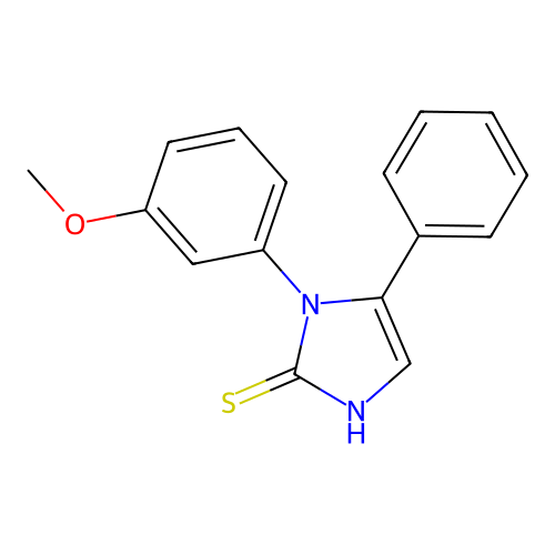 1-(3-methoxyphenyl)-5-phenyl-1H-imidazole-2-thiol structure