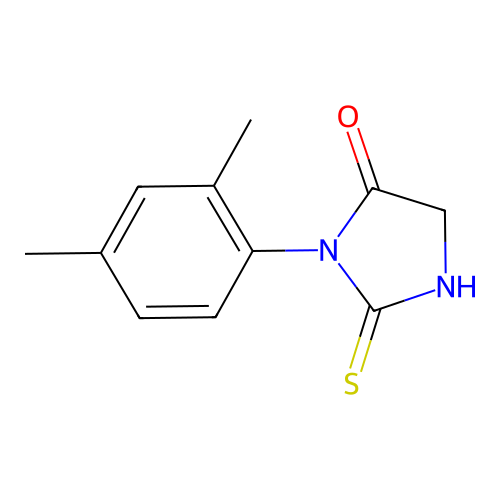 1-(2,4-dimethylphenyl)-2-sulfanyl-4,5-dihydro-1H-imidazol-5-one structure