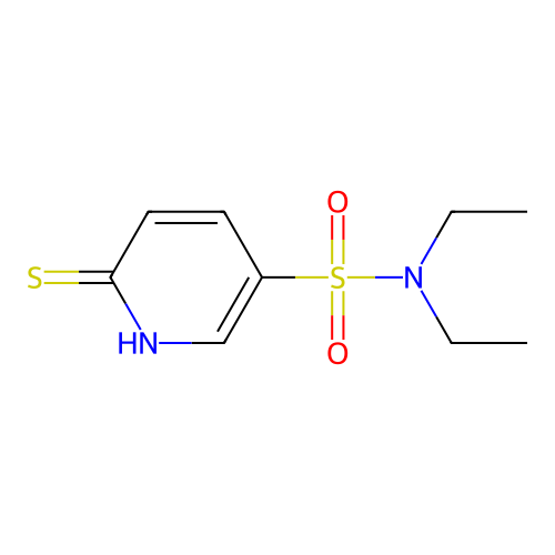 N,N-diethyl-6-sulfanylpyridine-3-sulfonamide structure