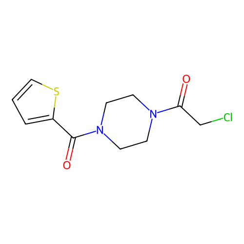 2-Chloro-1-[4-(thiophene-2-carbonyl)piperazin-1-yl]ethan-1-one structure