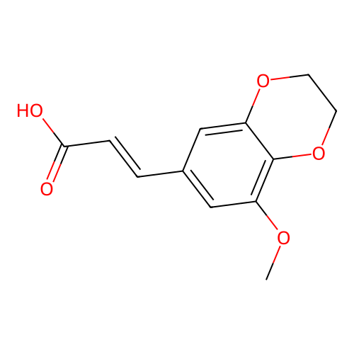 3-(5-Methoxy-2,3-dihydro-1,4-benzodioxin-7-yl)prop-2-enoic acid structure