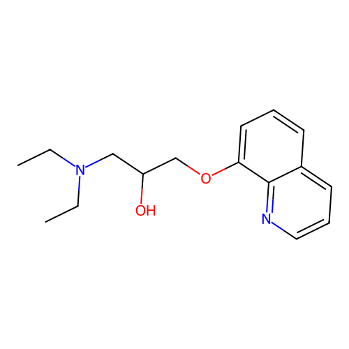 2-Propanol 1-(diethylamino)-3-(8-quinolinyloxy)- structure