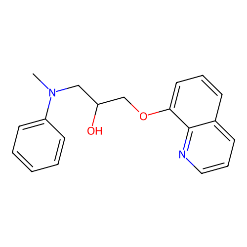 2-Propanol, 1-(methylphenylamino)-3-(8-quinolinyloxy)- structure
