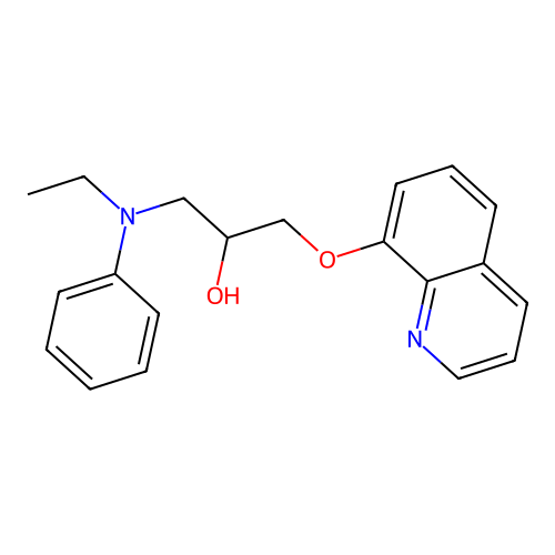 2-Propanol, 1-(ethylphenylamino)-3-(8-quinolinyloxy)- structure
