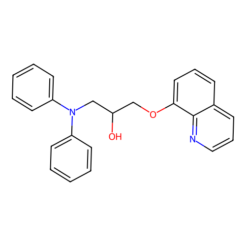 2-Propanol, 1-(diphenylamino)-3-(8-quinolinyloxy)- structure
