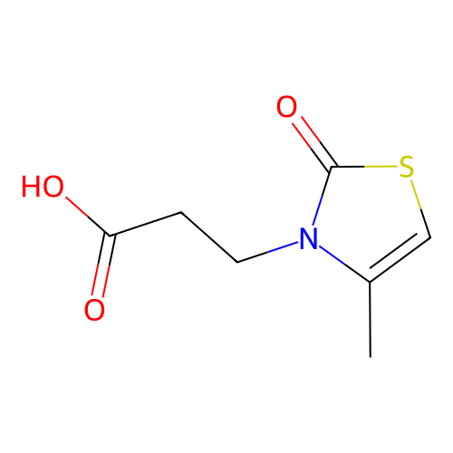 4-Methyl-2-oxo-3(2H)-thiazolepropanoic acid structure