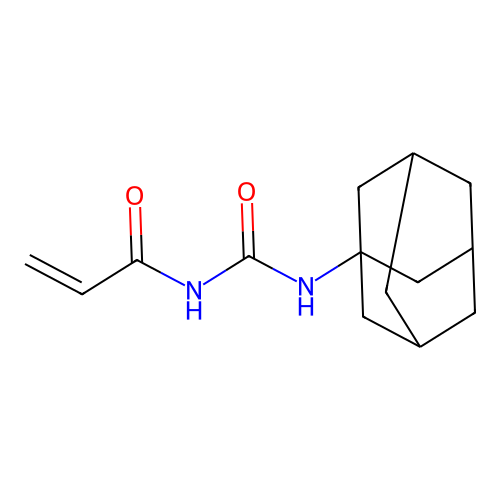 1-(Adamantan-1-yl)-3-(prop-2-enoyl)urea structure